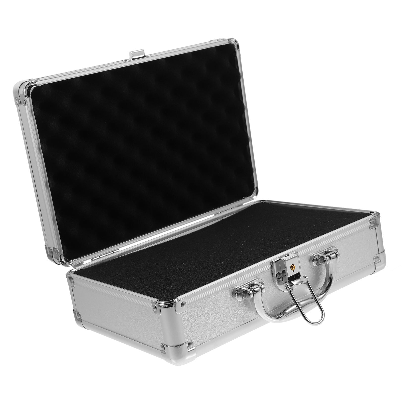 WEUVEB Lockable Aluminum Metal Storage Briefcase for General Use, and Secure, 1 Piece, Unisex Design