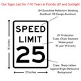 thumbnail image 2 of Speed Limit 25 Sign - 12 x 18 Road Sign., 2 of 6