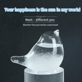 thumbnail image 4 of Weather Forecaster Decor Interesting Weathers Prediction Adorn Small Bird-shaped Glass Storm Barometer Bottle Festival Gift without looking up, 4 of 9
