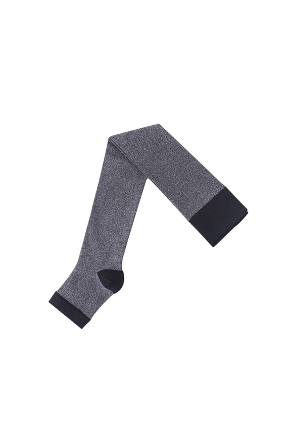 Women Long Yoga Sport Gym Open Toe Socks Foot Alignment Pain Comfort Massage Color Block Toeless Socks