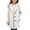 White, variant on BXJX Girls Mid-length Peacoats, Wool Blend Long Sleeve Lapel Collar Casual Fall Winter Outerwear with Pockets White Size 6-7 T