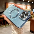 thumbnail image 4 of Electroplated Glitter Super Strong Magnetic Hard Hole Phone Case Suitable For IPhone15Promax/14Pro/13/12Promax/12Pro/11Promax/11 Protective Case, 4 of 5