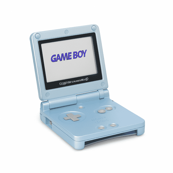 Restored Nintendo Game boy Advance SP GBA SP Gaming Console, Pearl Blue (Refurbished)
