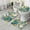 Teal Gold Wave, variant on Teal and Gold Marble Flow Lines Pattern Bathroom Rugs Sets 3 Piece,Toilet Cover Set,Absorbent Non Slip Bathroom Mats Sets with U-Shaped Contour Rug Toilet Rug Set