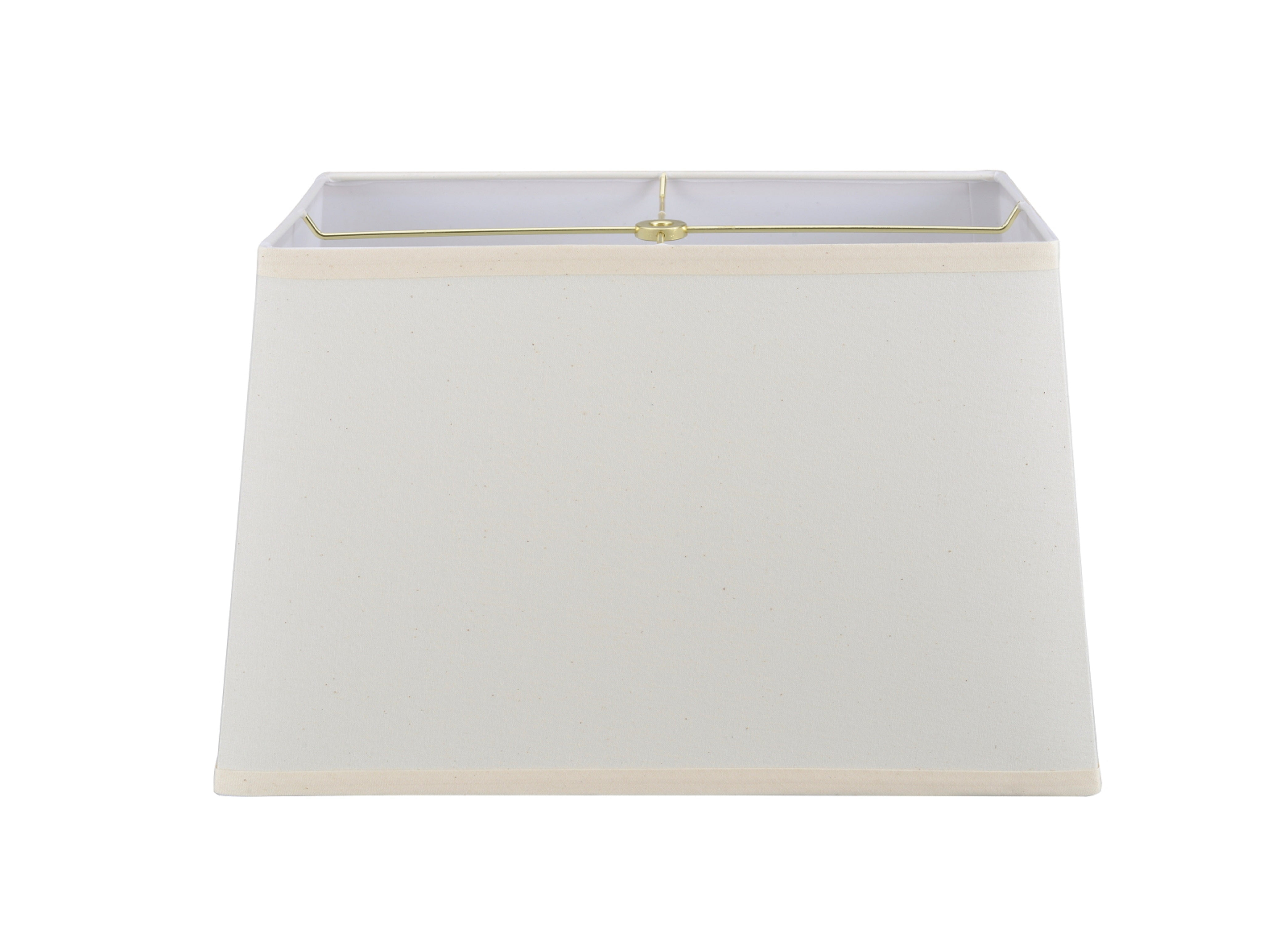 Aspen Creative 36021 Transitional Rectangle Hardback Shape Spider Construction Lamp Shade in Off White, 10" + 16" wide, (8" + 14") x (10" + 16")&nbsp; x 10"