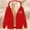 Red, variant on aohooy Fleece Coat for Women Thick Warm Outwear Love Heart Print Sherpa Fuzzy Lined Hoodie Zip up Sweatshirts Coats with Pockets 2025 Navy,XL