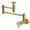 Brushed Brass, variant on Kingston Brass KS8101RKX Webb Wall Mount Pot Filler Faucet with Knurled Handle, Polished Chrome