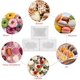 thumbnail image 3 of Cajas de galletas de 30 piezas con ventana 3 estilos Cajas de dulces de panadería blanca Pan para fresas de chocolate, magdalenas, galletas, dulces y pasteles 8 X 6 X 2.5, 3 of 5