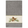 thumbnail image 5 of Linum Home Textiles 3-Pieces Nature Turkish Cotton Embellished Towel Set, 27" x 54", Gray, 5 of 10