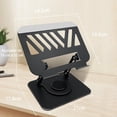 thumbnail image 2 of Soporte para Laptop Acero Carbono, Base para Laptop Portátil Plegable Antideslizante y Estable, Soporte para Tablet Base Giratoria de 360° y Altura Ajustable, Porta Laptop para PC/Tabletas, 2 of 4
