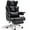 Black, variant on zzw Big and Tall Executive Office Chair, Reclining with Footrest, Adjustable High Back Ergonomic Leather Chair, 400lb Capacity
