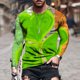thumbnail image 2 of Camiseta de todos los días unisex para hombre Camiseta informal de manga larga con estampado gráfico en 3D del día de San Patricio Pompotops oipoqjl6751, 2 of 9