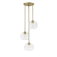 thumbnail image 6 of 3 Light Pendant Frame Finish Brushed Nickel, 6 of 7