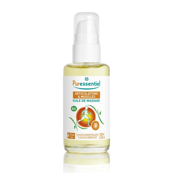 Puressentiel Muscle Relaxing Massage Oil, Arnica and Wintergreen, 3.5 oz