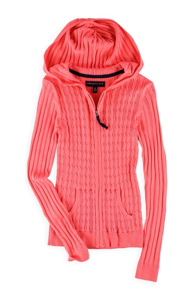 cable knit hooded sweater women's