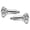 Silver, variant on YAHHU 1 Pair Passenger Foot Pegs Support Mount Clevis Kit for Softail 2000-2006 Black 3.9 in / 10 cm Motorcycle Parts