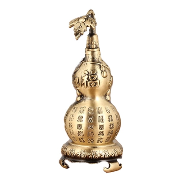 Escultura de calabaza de la , decoración de Feng Shui chino, figura decorativa, adorno de mesa para sala de estar, estantería del Festival de S