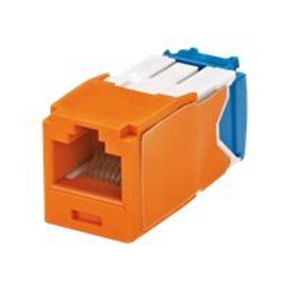Panduit CJ6X88TGOR Category-6A 8-Wire TG-Style Jack Module, Orange