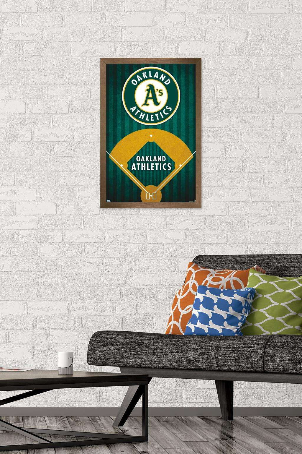 MLB Oakland Athletics - Logo 20 Wall Poster, 14.725" x 22.375", Framed