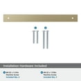 thumbnail image 3 of Amerock Ladera 8-13/16 inch (224mm) Center-to-Center Rectangle Golden Champagne Cabinet Pull Backplate, 3 of 5