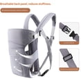 thumbnail image 4 of Baby Carrier Infant Carrier Ergonomic Baby Carrier Backpack,Breathable Front Back Carrying Wrap Seat for Newborn Toddlers up to 33 lbs,Gray, 4 of 10