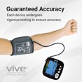 thumbnail image 2 of Vive Precision Blood Pressure Machine - Heart Rate Monitor - Automatic BPM Upper Arm Cuff (Black), 2 of 6