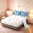 thumbnail image 3 of Manfei Festive Christmas 7-Piece Twin Bedding,Snowman Penguin Deer Animals Bedding Comforter Set,Blue White,Christmas Reversible, 3 of 6