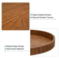 thumbnail image 3 of Bandeja de servicio ovalada de madera Uxcell 15x10" Platter decorativa para el hogar y la cocina, vela, marrón, 3 of 5