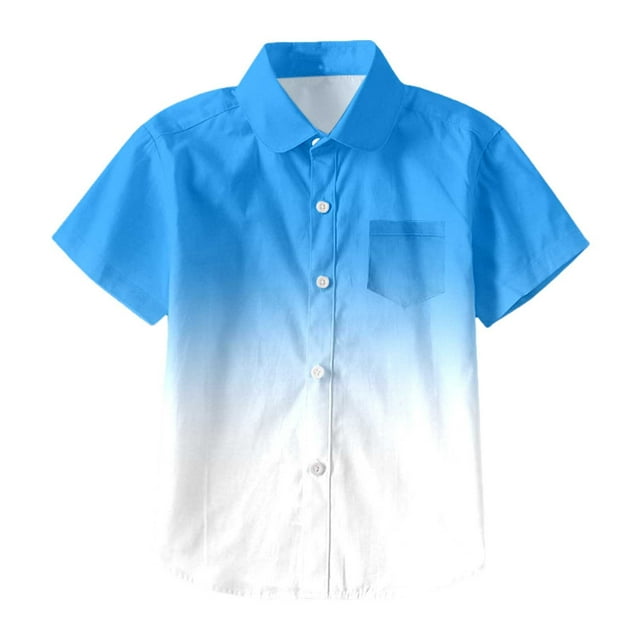 TZEWGL Cute Shirt For Child Patchwork Short Sleeve Tie Dye Prints Trendy Clothes For Infnants size 3-4T