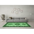 thumbnail image 3 of Ahgly Company Indoor Square Persian Emerald Green Traditional Area Rugs, 5' Square, 3 of 4