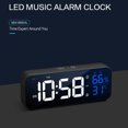 thumbnail image 2 of Led Digital Alarm Clock 12 / 24 Hour Adjustable Volume Brightness Mirror Clocks For Bedroom Home Office, 2 of 9