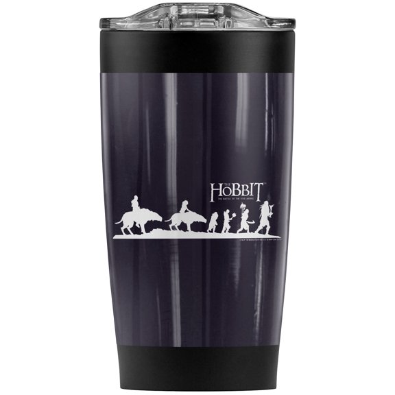 The Hobbit/Orc Company Stainless Steel Tumbler 20 oz Coffee Travel Mug/Cup, Vacuum Insulated & Double Wall with Leakproof Sliding Lid | Great for Hot Drinks and Cold Beverages