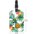 thumbnail image 6 of Square 2Pack PU Leather Fruit Cruise Luggage Tag with Privacy Cover and Name ID Tag for Travel Handbags Backpacks Luggage Tags, 6 of 6