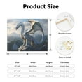 thumbnail image 2 of Kdxio Mountain White Dragon Pattern Canvas Wall Art for Living Room Wall Decor for Bedroom Bathroom Modern Framed Canvas Art Prints Ready to Hang,Horizontal, 2 of 6