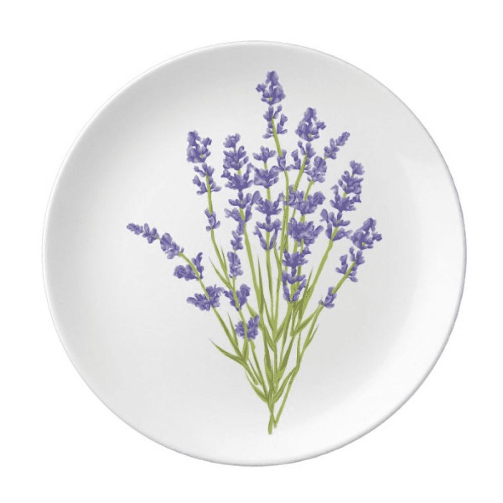 Flower Paint Plate Decorative Porcelain Salver Tableware Dinner Dish, Size: One Size