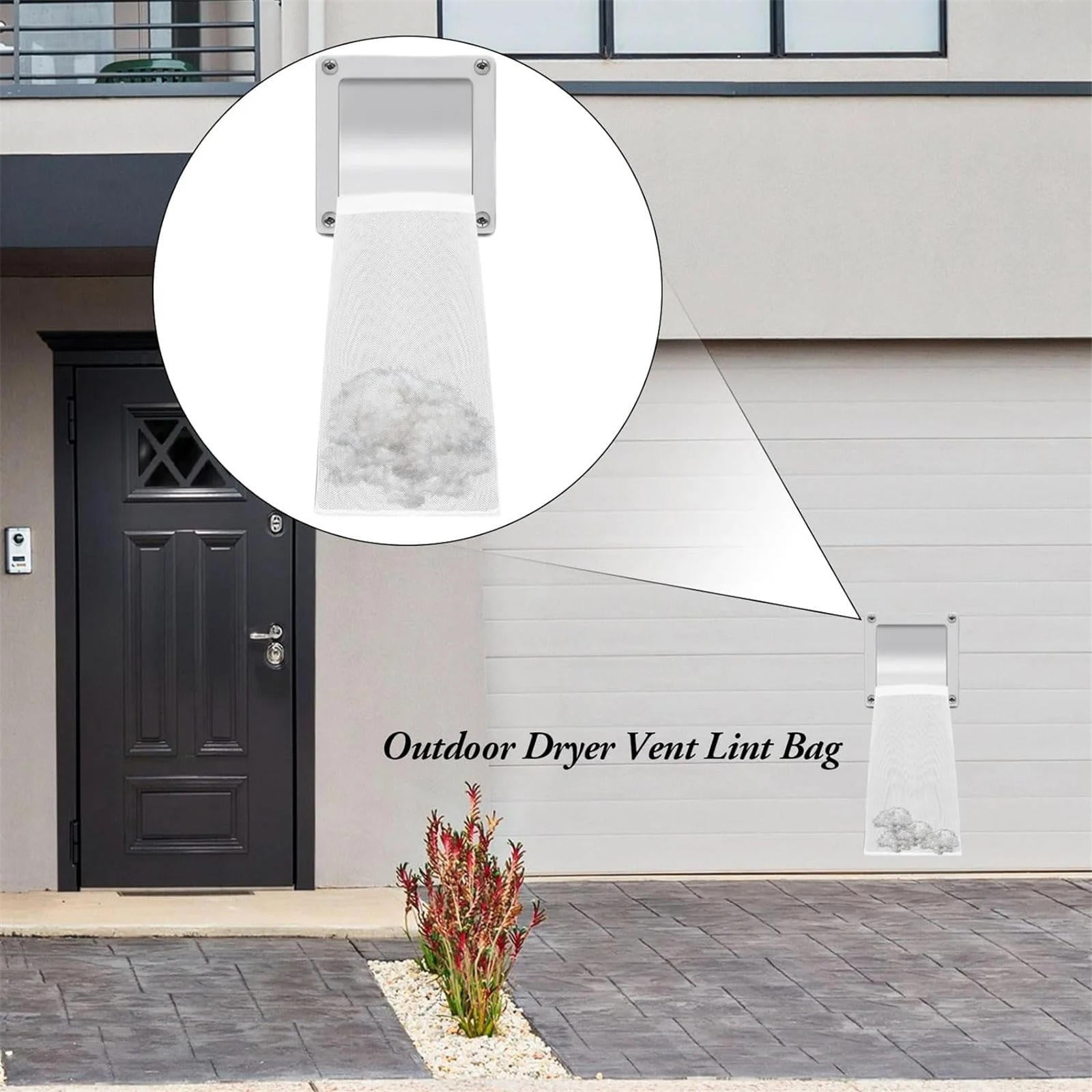 ZFSBZBS 6Pcs Dryer Vent Lint Catcher Bags, Lint Bag Catcher for Dryer Vent Outside