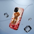 thumbnail image 5 of DistinctInk MagSafe Tough Case for Apple iPhone 13 Mini (5.4" Screen) - Valentine's Day Nova Scotia Duck Tolling Retriever Puppy - Wireless Charging Compatible, 5 of 6