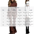 thumbnail image 4 of Idoravan sets for women clothing two piece casual Women Solid Color High Neck Long Sleeves Low-rises Bells-bottoms Suit, 4 of 7