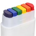 thumbnail image 2 of 2Pcs Flag Face Paint 6 Colors Rainbow Stripe Fan Brush Stick Face Body Paint for Festivals Celebrations Party, 2 of 4