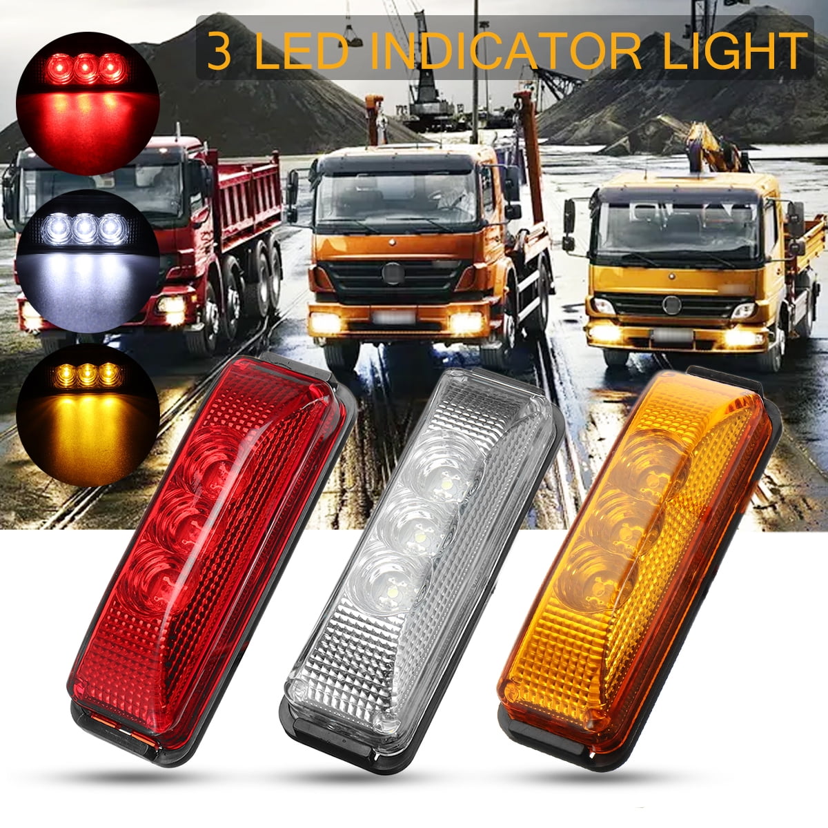 hgv led cycle safety warning light