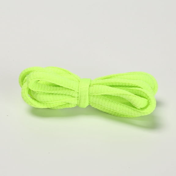 XmhyTop-A Oval Shoe Laces Pair 120cm Half Round Universal Replacement Strings for Sports, Running Daily Shoes,1 pair,Green D