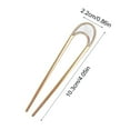 thumbnail image 3 of Kokovifyves French Hair Pin New U-shaped Hair Pins for French Twists Hair French Hair Sticks Fork for Thick Hair Buns Chignons Gold Hair Clips Hair Styling Accessories, 3 of 4