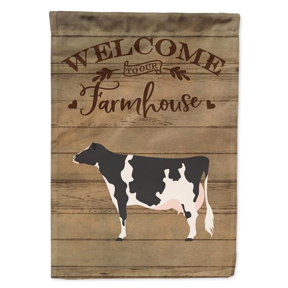 Carolines Treasures CK6766CHF Vache Holstein Bienvenue Drapeau de la Maison de Toile - 28 x 0,01 x 40 Po.