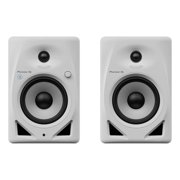Pioneer DJ DM-50D-BT-W 5 White Bluetooth Desktop Monitor System with Monitor Stands Package