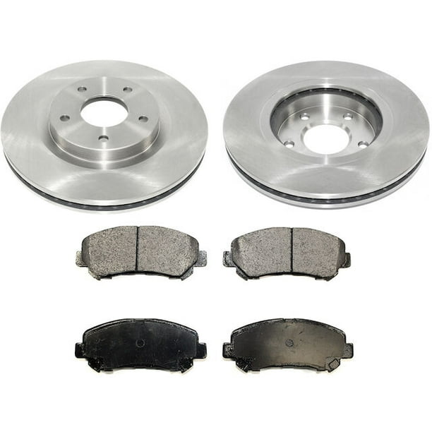 Front Ceramic Brake Pad and Rotor Kit Compatible with 2008 2011