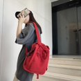 thumbnail image 2 of Mochila de lona pequeña para mujeres y niñas, bonita mochila estética Rojo -, 2 of 8