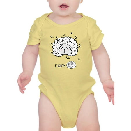 

Cute Ram Face Doodle Bodysuit Infant -Image by Shutterstock 18 Months