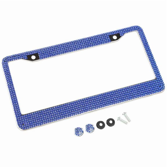 Blue Diamond License Plate Frame Crystal Blue Diamonds