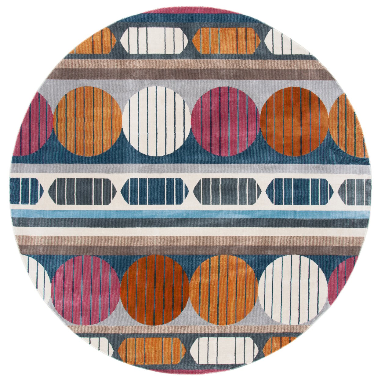 thumbnail image 4 of SAFAVIEH Orwell Dusko Abstract Area Rug, Grey/Orange, 4' x 6', 4 of 9