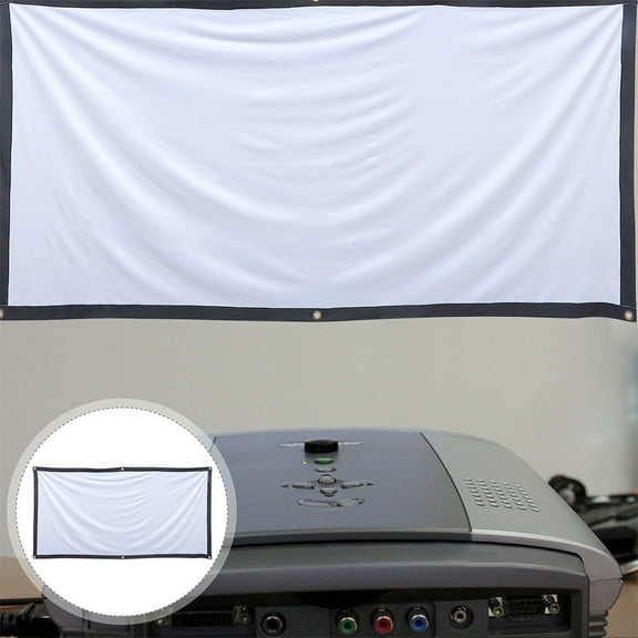 Soimiss 1Set High Definition Foldable Projector Screen for Office Classroom and Party